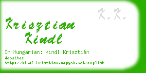 krisztian kindl business card