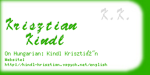 krisztian kindl business card